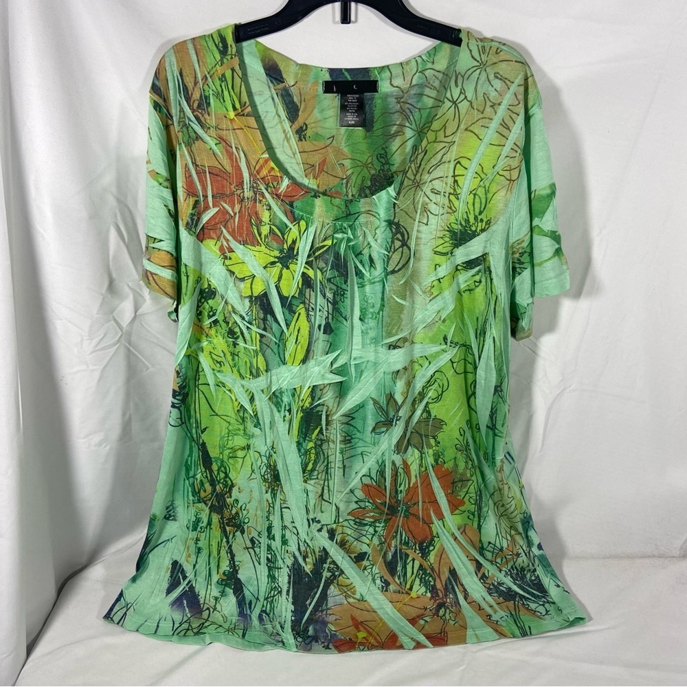 Project Women’s Blouse Size XL Multicolor Beachy Boho Whimsical